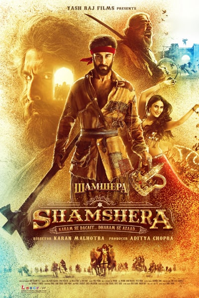 Download Shamshera (2022) Hindi Movie 480p | 720p | 1080p WEB-DL ESub